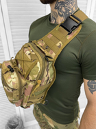 Тактична сумка нагрудна Cross Bag Slim Hex Multicam - изображение 2