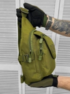 Тактична сумка нагрудна Cross Bag Slim Hex Olive - зображення 2