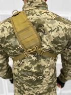 Сумка тактична нагрудна Tactical bag Coyote 20 л - изображение 3