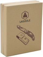 Складной охотничий нож Laguiole 21.5 см с чехлом в подарочной коробке Коричневый (40268457) - изображение 10