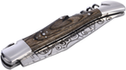Складаний ніж зі штопором Laguiole 21.5 см Сірий (40269002) - зображення 5