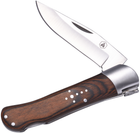 Складной охотничий нож Laguiole 19.5 см фиксатор лезвия в подарочной коробке Коричневый (40269007) - изображение 2