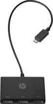 Adapter HP USB Type-C do USB Type-A Black (Z6A00AA) - obraz 1
