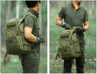 Тактический рюкзак для рыбалки охоты походов туризма активного отдыха спорта 47х30,5х23 см (476025-Prob) Зеленый - изображение 8