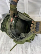 Тактичний рамний рюкзак Tactical Backpack Olive 100 л - изображение 2