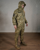 Форма армійська зимова водонепроникаюча ГРЕТА з утеплювачем ХОЛОСОФТ піксель штани бушлат з капюшоном XL - (52) - зображення 4
