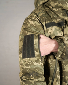Бушлат армійський зимовий ГРЕТА з утеплювачем ХОЛОСОФТ піксель тепла флісова підкладка водонепроникаючий XL - (52) - зображення 7