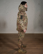 Зимова військова форма SoftShell з утеплювачем ХОЛОСОФТ мультикам маскувальний костюм штани і бушлат L - (50) - зображення 5