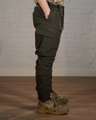 Зимові тактичні штани SoftShell з утеплювачем ХОЛОСОФТ олива теплі водонепроникаючі L - (50) - зображення 4