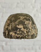 Кавер на каску с ушами пиксель рип-стоп система MOLLE чехол на шлем размер универсальный - изображение 4