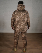 Зимова військова форма SoftShell з утеплювачем ХОЛОСОФТ піксель бушлат та штани розмір M - (48) - зображення 3