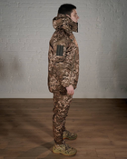 Зимова військова форма SoftShell з утеплювачем ХОЛОСОФТ піксель бушлат та штани розмір M - (48) - зображення 4