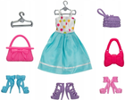 Wymarzona szafa dla lalek Askato z ubrankami i akcesoriami Różowa (6901440113067) - obraz 5