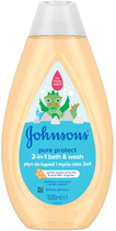 Płyn do kąpieli i mycia ciała dla dzieci Johnson & Johnson Johnson's Baby Pure Protect 2 in 1 Bath&Wash 500 ml (3574669908290) - obraz 1