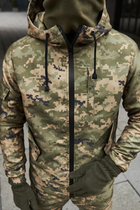 Тактическая куртка с флисом Terra Hot зеленый пиксель S - изображение 3