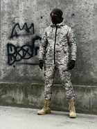 Зимний костюм 'Terra Hot' светлый пиксель + бафф хаки и перчатки 3XL - изображение 1