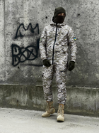 Зимний костюм 'Terra Hot' светлый пиксель + бафф хаки и перчатки 3XL - изображение 7