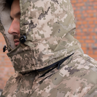 Куртка-бушлат військова чоловіча тактична мікро рип-стоп плащівка на хутрі ЗСУ Пиксель 9164 54 розмір - зображення 6