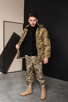 Куртка-бушлат военная мужская тактическая ВСУ (ЗСУ) Пиксель 8721 50 размер - изображение 4