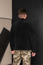 Кофта флисовая мужская военная тактическая с липучками под шевроны ВСУ (ЗСУ) Пиксель 8705 50 размер черная - изображение 8