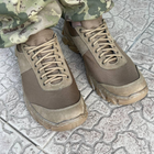 Кросівки чоловічі тактичні сітка ЗСУ 6718 40 р 26,5 см коричневі - зображення 6