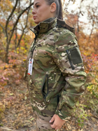 Зимова куртка мультикам водовідштовхувальна SoftShell Combat жіноча S - зображення 4
