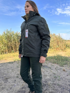 Тактическая куртка хаки COMBAT Боевой софтшел Soft-Shell на флисе для женщин 2ХЛ - изображение 8