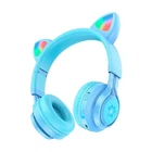 Бездротові навушники HOCO W39 Cat Ear Bluetooth 5.3 Wireless Headphones Blue