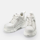 Sneakersy damskie na wysokiej platformie do kostki Buffalo Calzature 1630702 38 Biały/Srebrny (4061516514227) - obraz 4