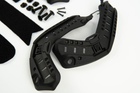 Набор обвеса для тактического шлема Fast Mich Pasgt комплектующие аксессуары и запчасти боковые рельсы + NVG платформа черный - изображение 3