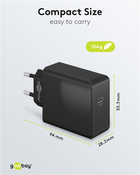 Зарядний пристрій Goobay Wentronic Power Delivery 65Вт 1x USB-C Чорний (4040849617614) - зображення 6