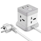 Сетевой удлинитель фильтр XO WL20 |2USB/Type-C, 4 Розетки, 2500W, 20W/3A, 2m| White