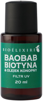 Serum do włosów Bioelixire Silikonowe Baobab + Biotyna & Olejek Konopny 20 ml (5903769542338) - obraz 1