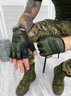 Рукавички тактичні mechanix logo Олива L