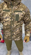 Зимова тактична куртка Softshell OMNI-HEAT піксель PARADIGMA 2XL - зображення 10