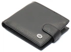 Мужское портмоне из натуральной кожи с фиксацией ST Leather ST103 Черный