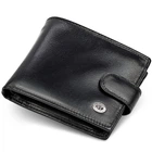 Мужское портмоне из натуральной кожи ST Leather ( В104 )Черное