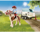 Ігровий набір фігурок Playmobil Car with Pony Trailer (4008789705112) - зображення 3