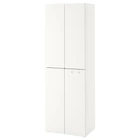 Гардероб IKEA СМОСТАД, белый белый, с 2 платяными штангами, 60x42x181 см, 493.908.75