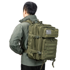 Тактичний рюкзак Armour Tactical B1145 Oxford 900D (з системою MOLLE) 45 л Олива - зображення 4