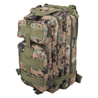 Тактичний штурмовий військовий рюкзак Armour Tactical C35 Oxford 600D (з системою MOLLE) 35 літрів Зелений піксель - зображення 1