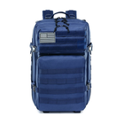 Тактичний рюкзак Armour Tactical B1145 Oxford 900D (з системою MOLLE) 45 л Синій - зображення 5