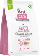 Корм для собак малых пород Brit Care Dog Sustainable Adult Small Breed с курицей и насекомыми