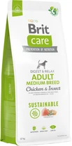 Корм для собак средних пород Brit Care Dog Sustainable Adult Medium Breed с курицей и насекомыми