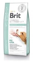 Сухой корм для взрослых Brit VetDiets при мочекаменной болезни с яйцом индейкой горохом и гречкой
