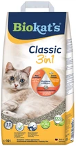 Biokatʼs Classic 3in1- наповнювач, що комкується, для котячого туалету, 10 л