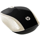 Беспроводная мышка для ПК и ноутбука HP 200 Silk Gold Wireless Mouse 3 кн 1000 dpi черно-золотистая (2HU83AA)