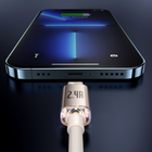 Кабель Baseus Crystal Shine Series Fast Charging Data Cable USB to iP 2.4A 1.2 м Pink (CAJY001104) - зображення 7