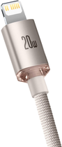 Kabel Baseus Crystal Shine Series Fast Charging Data Cable Type-C to IP 20W 1.2 m Różowy (CAJY001304) - obraz 3