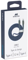 Kabel RIVACASE USB Type-C PS6105 BL12 Niebieski - obraz 4